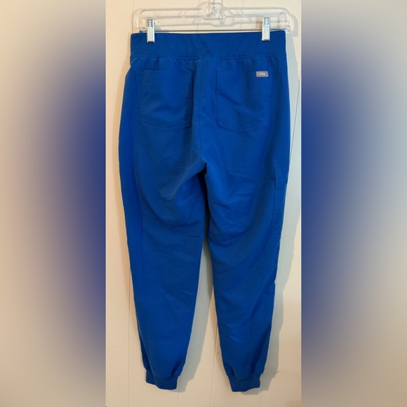 Figs Blue Jogger Scrub Pants Drawstring Waist Pockets Women's Size Small - Picture 6 of 9